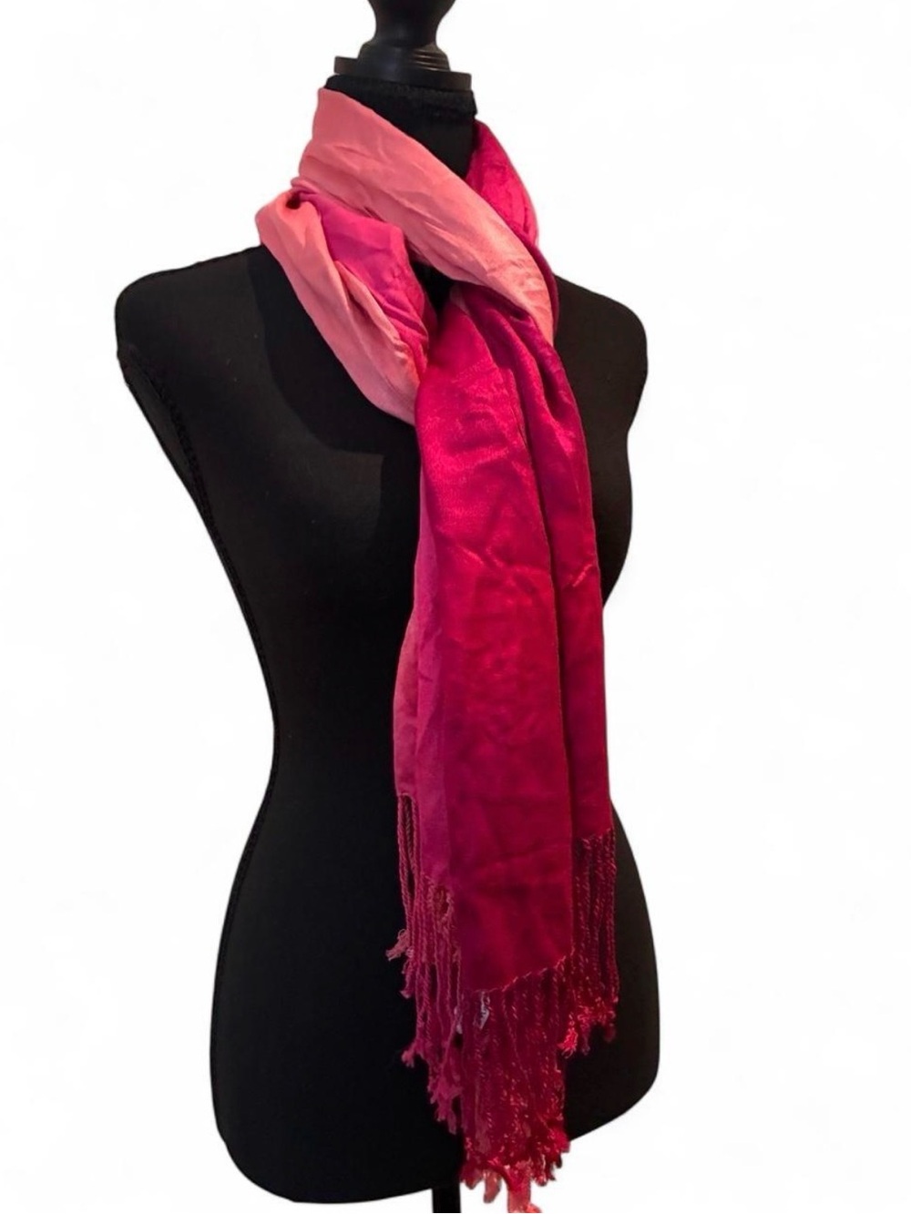 Women's Two-Tone Pink Ombre Scarf - Versatile Fashion Accessory Pashmina Rave